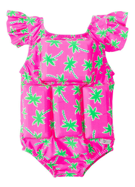 My Pool Pal Girls' Palm Tree Floatation Swimsuit