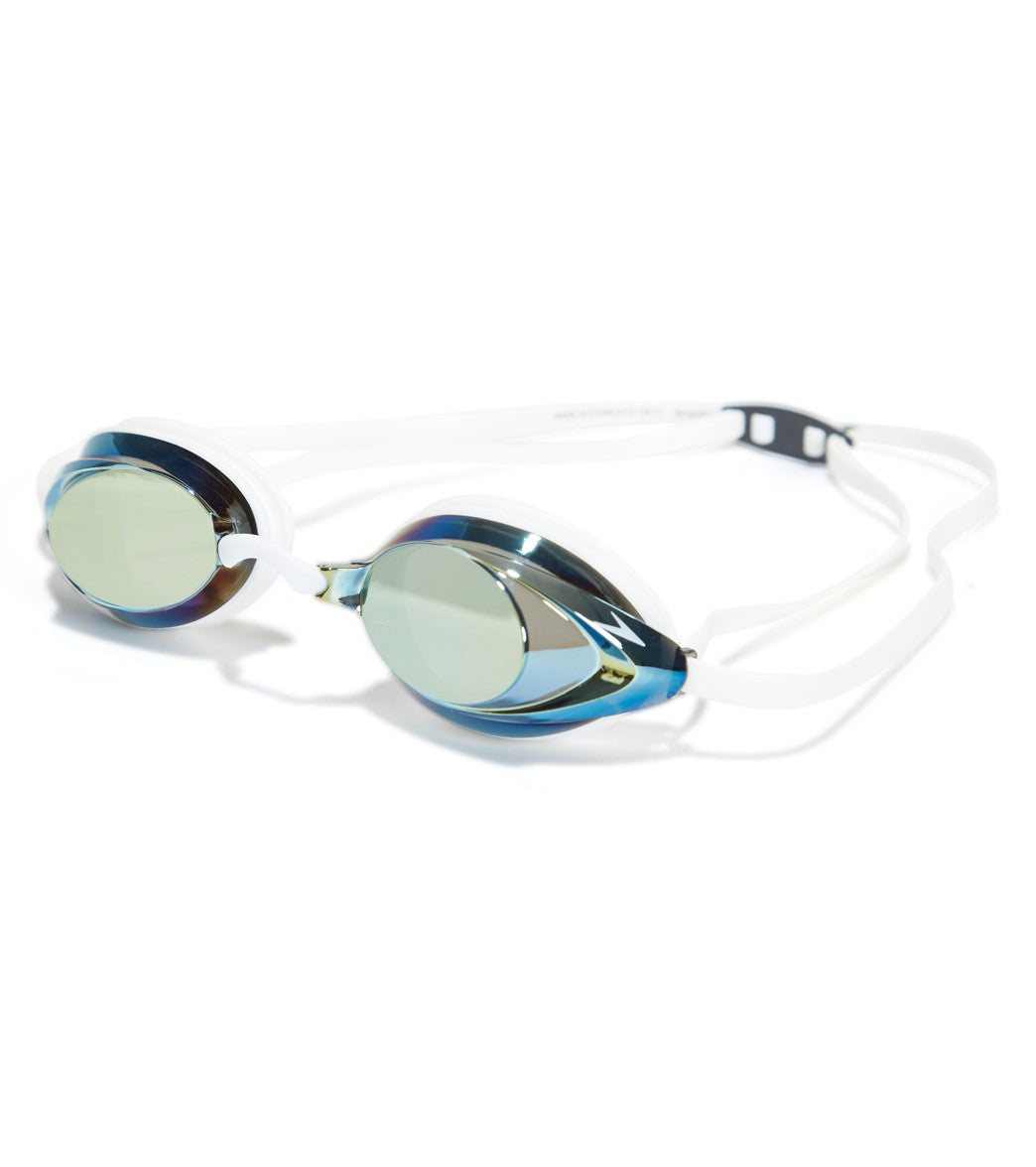 Speedo Vanquisher 2.0 Mirrored Goggle Gold/White at SwimOutlet.com