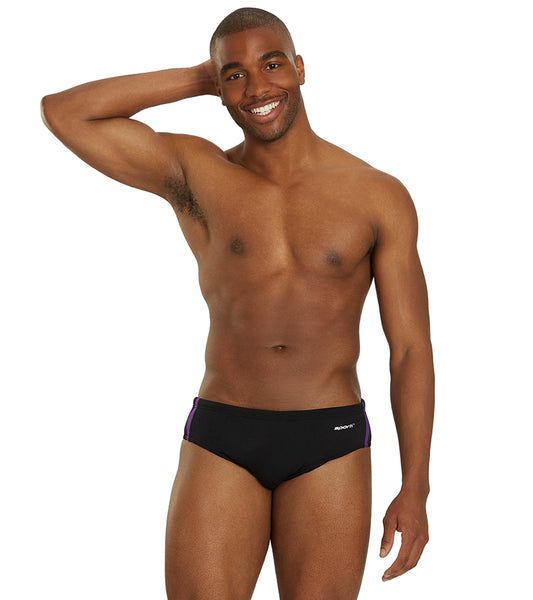 Sporti HydroLast Splice Slip Badeanzug Herren – Chlorbeständig, Schnell Trocknend, UPF 50+, Mit Kordelzug, Aus PBT/Polyester