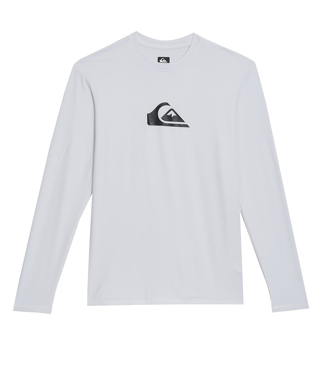 Quiksilver Men's Solid Streak Long Sleeve UPF 50 Rash Guard at