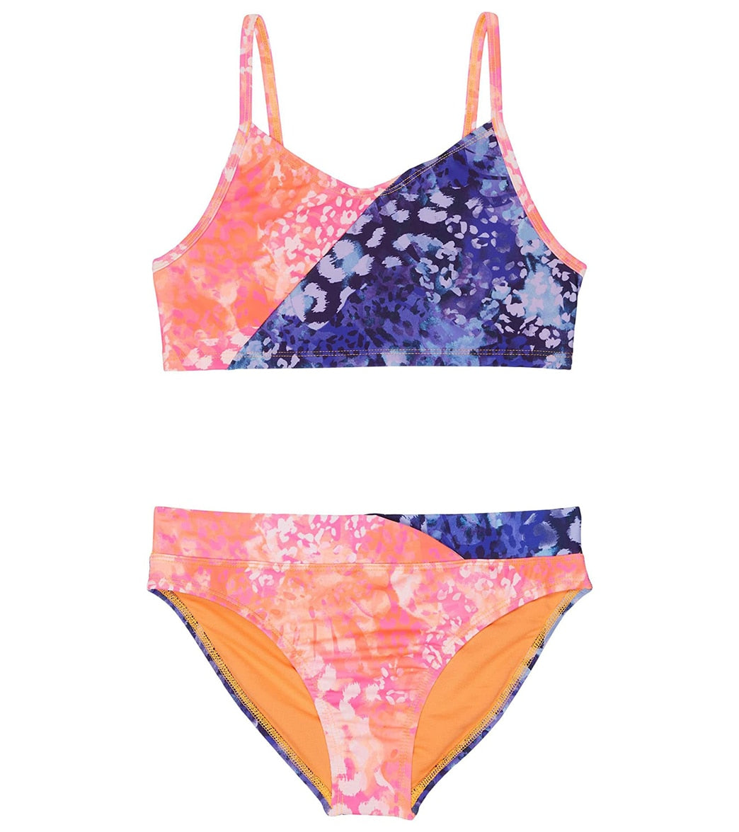 Under Armour Girls' UA Animal Tropic Two Piece Bikini Set (Little Kid