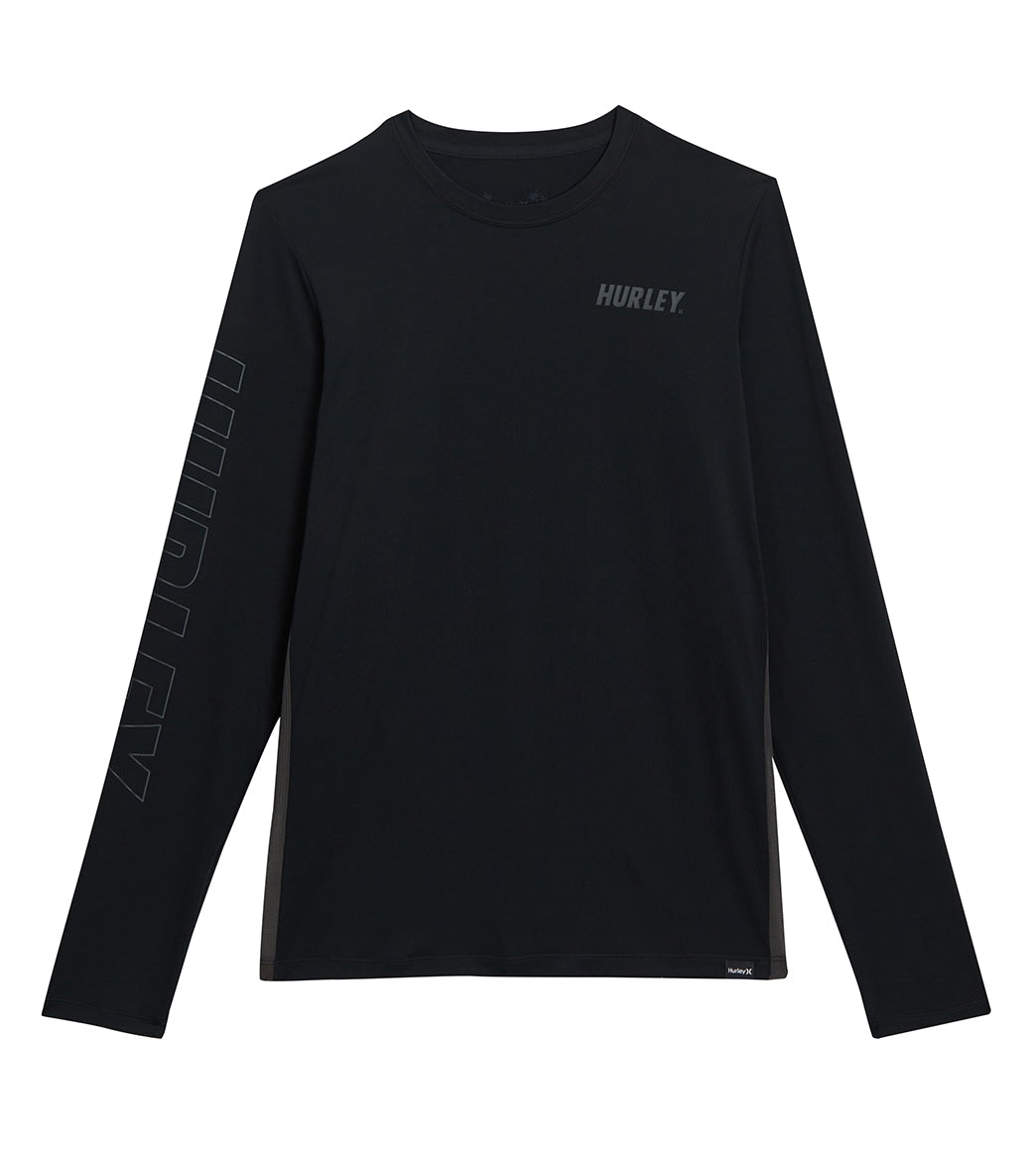 Hurley Mens H2O-Dri Easton Long Sleeve UPF 50 Surf Shirt