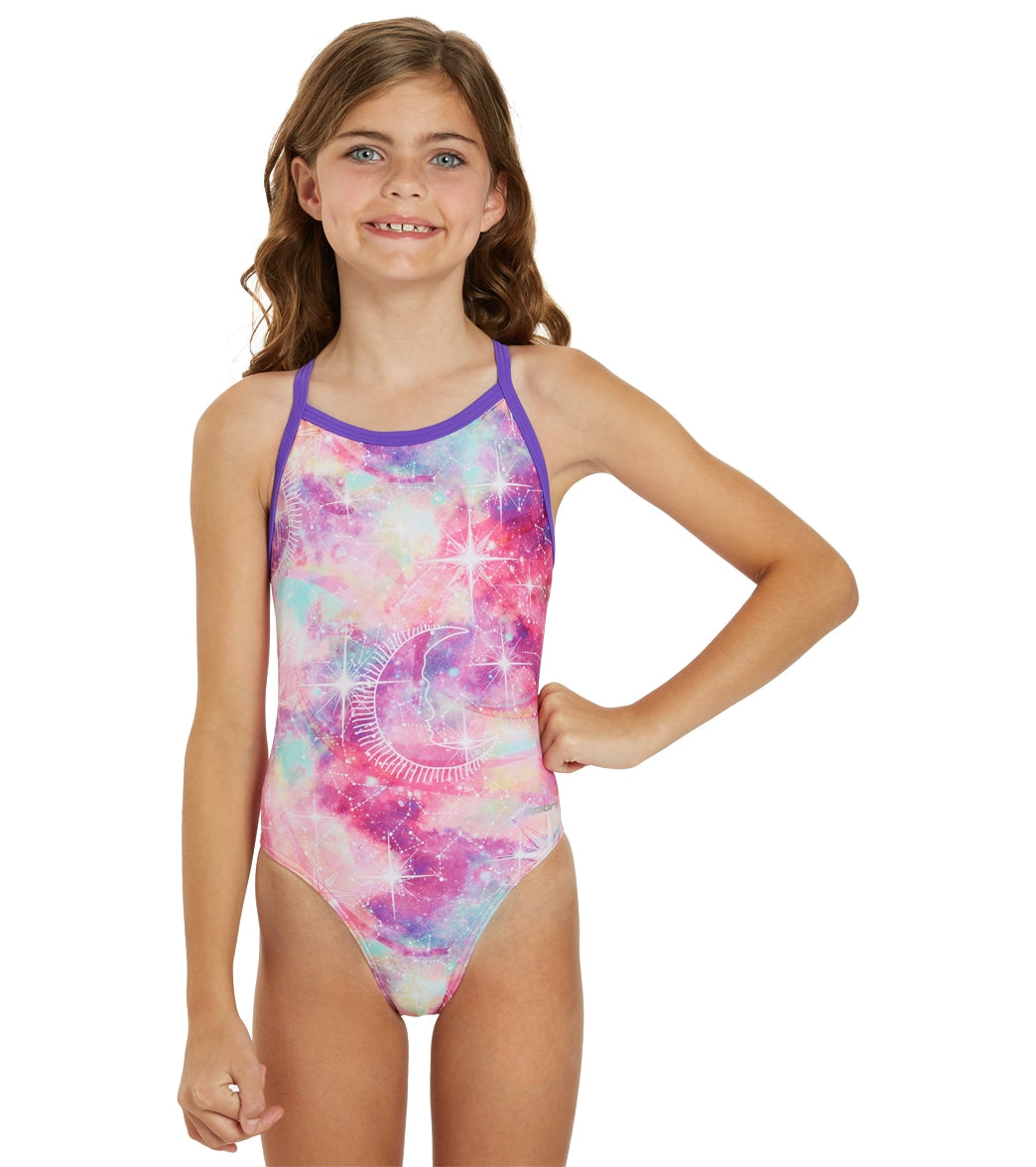 Sporti Galaxy Thin Strap One Piece Swimsuit Youth (22-28) at SwimOutlet