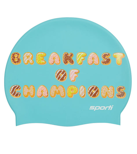 Sporti Donut Dreams Silicone Swim Cap at SwimOutlet.com