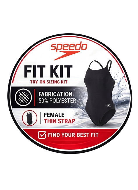 Speedo Fit Kit Thin Strap One Piece Swimsuit (50% Poly)
