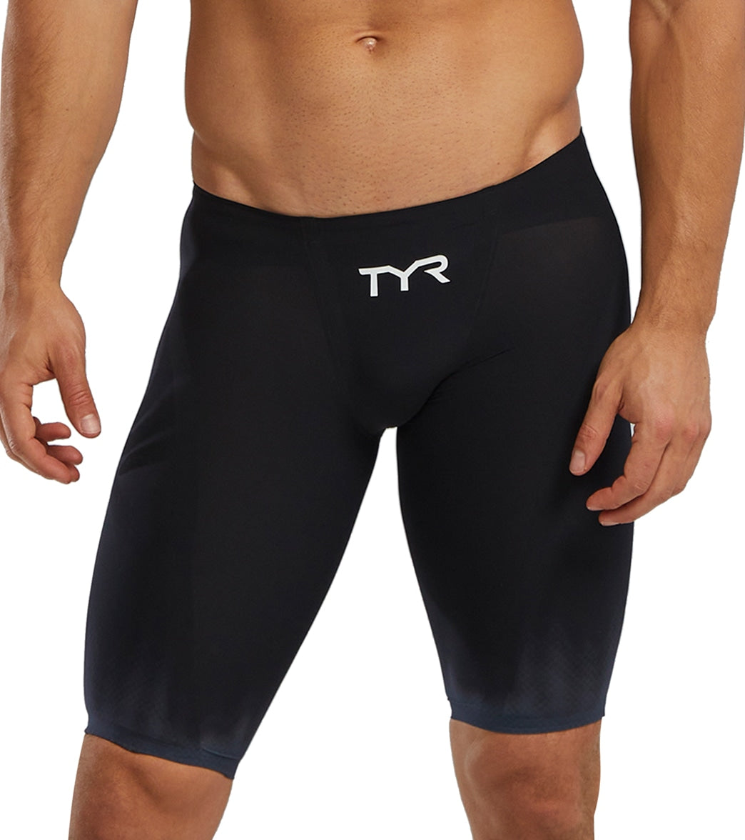 TYR Men's Venzo Influx Jammer Tech Suit Swimsuit Black at