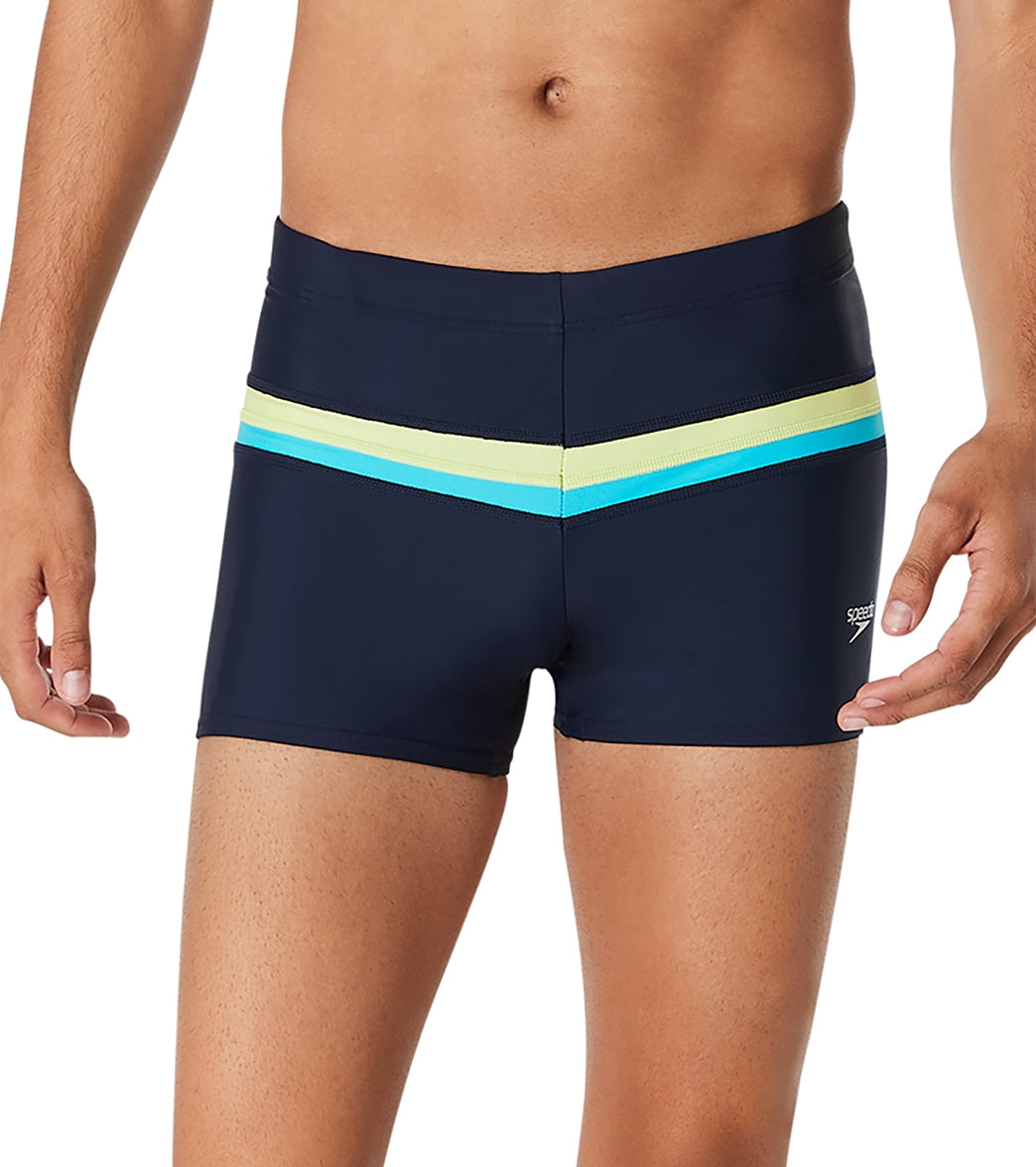 Speedo Men's Splice Square Leg Swimsuit at