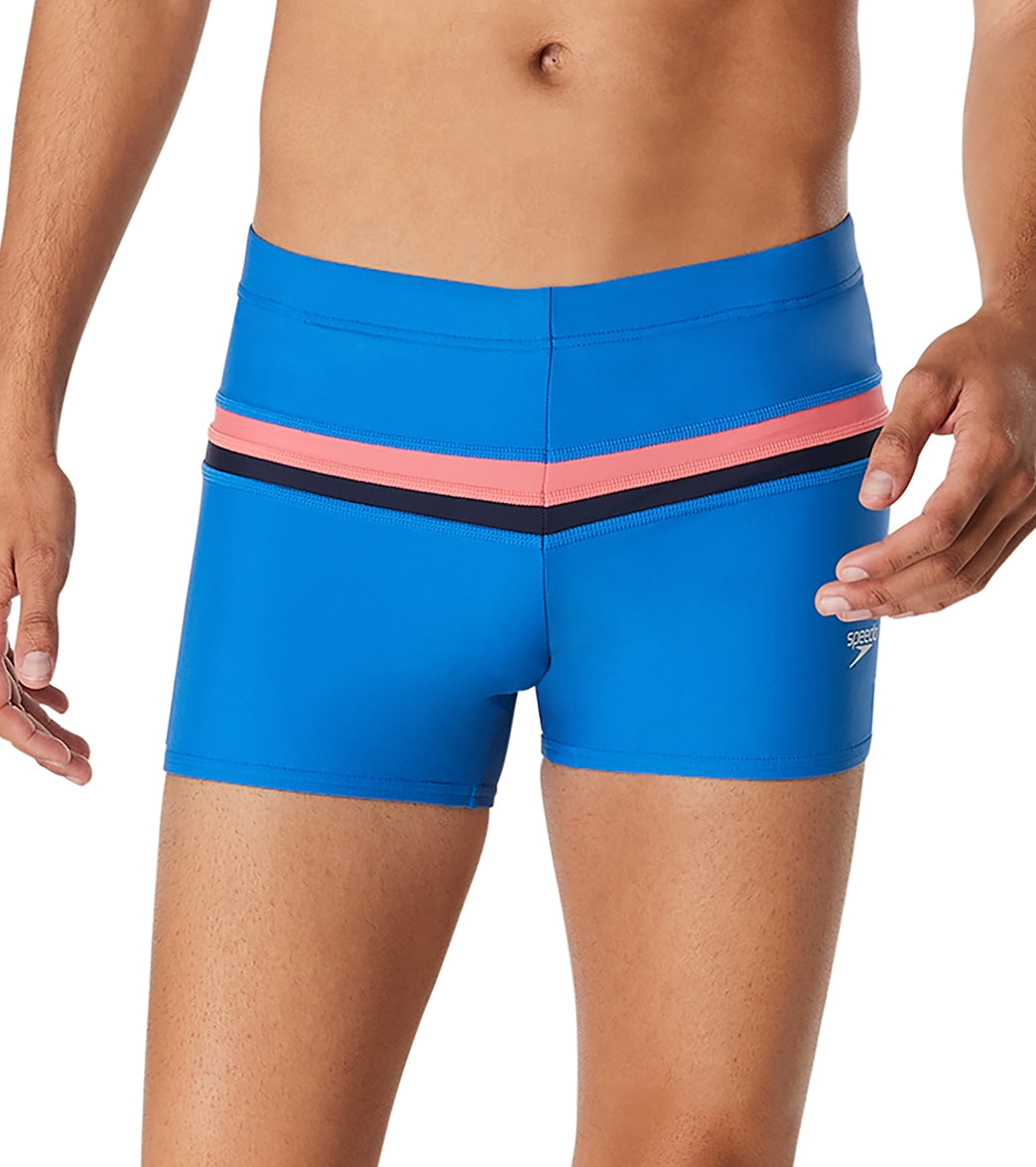 Speedo Men's Splice Square Leg Swimsuit Turkish Sea at