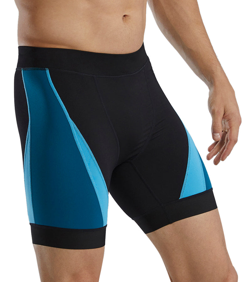 TYR Active TYR Men's Alliance Splice Durafast Elite 6.5 Jammer Swimsuit Black/ Teal 스윔아울렛