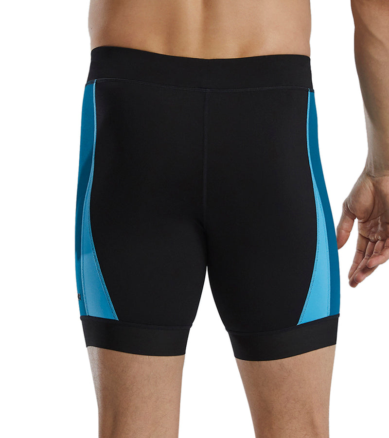 TYR Active TYR Men's Alliance Splice Durafast Elite 6.5 Jammer Swimsuit Black/ Teal 스윔아울렛