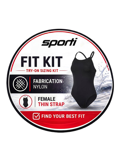 Sporti Women's Nylon LYCRA® XtraLife Thin Strap One Piece Fit Kit