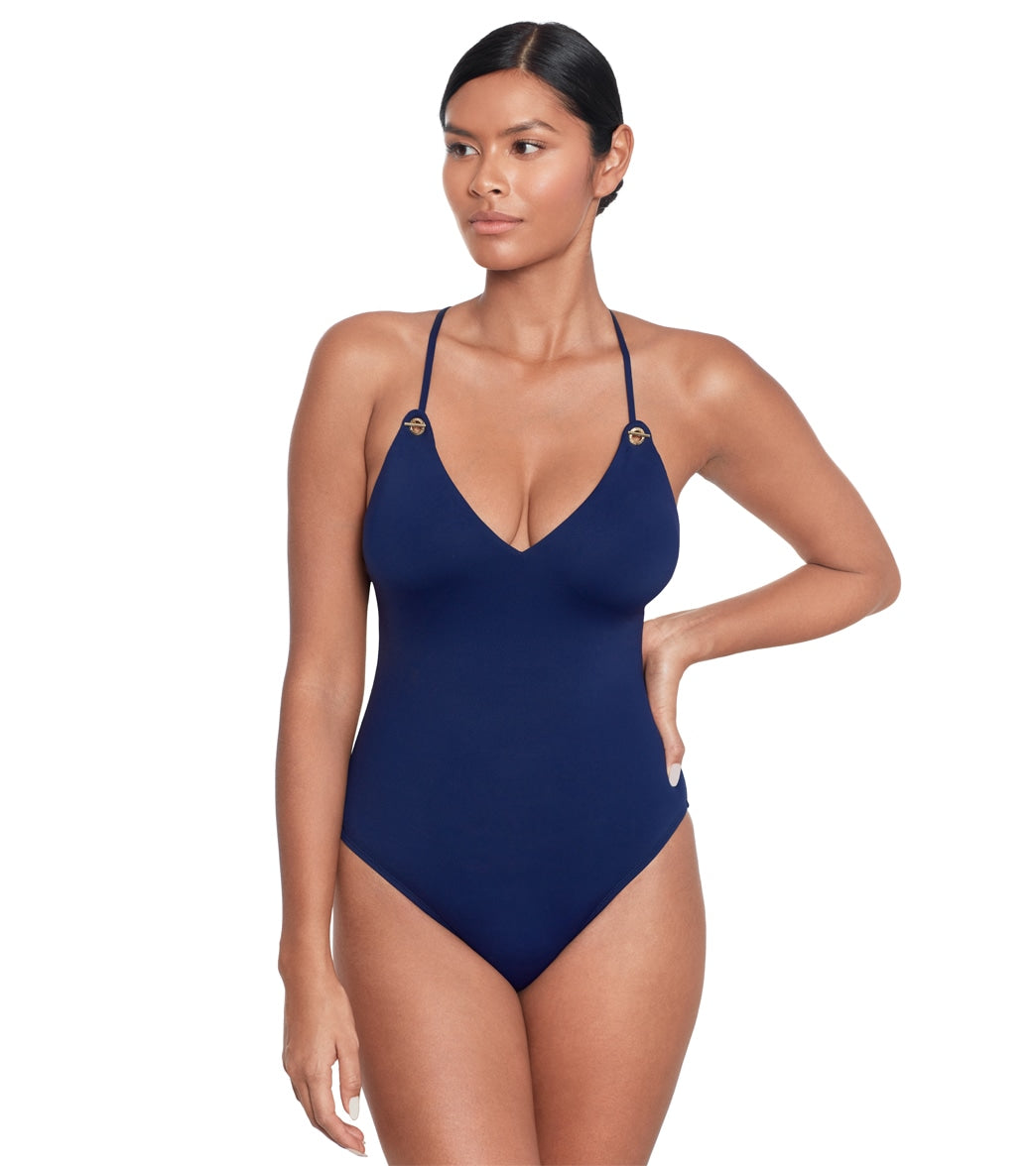 Lauren Ralph Lauren Women's Beach Club Twist Underwire One Piece