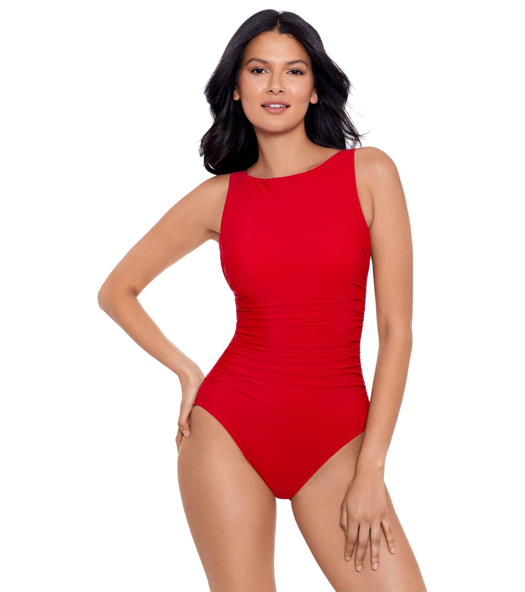 Miraclesuit Women's Rock Solid Regatta One Piece Swimsuit at