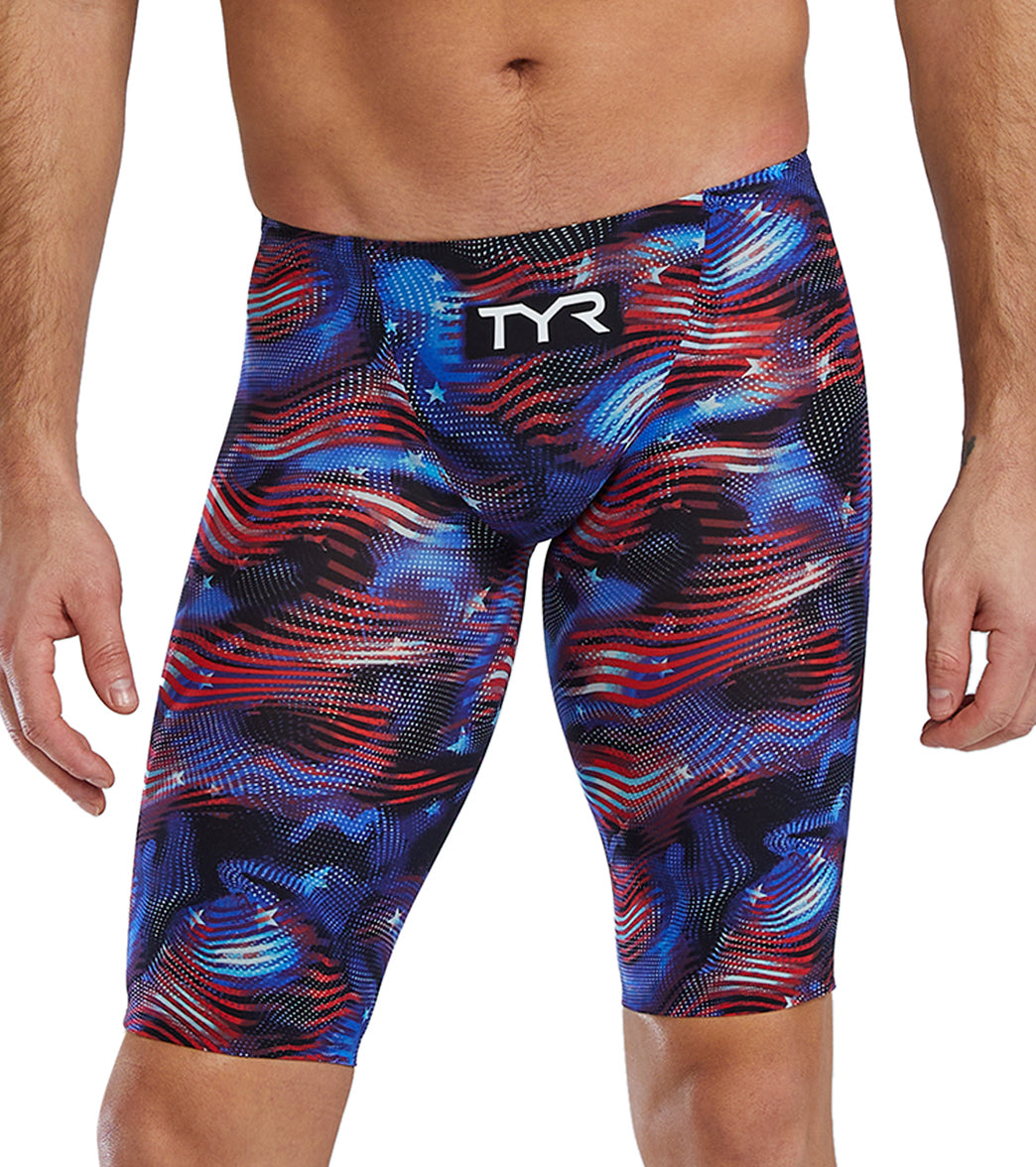 TYR Men's Avictor 2.0 USA Jammer Tech Suit Swimsuit at