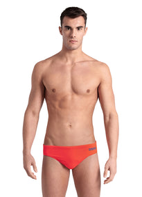 Arena Men's Solid Brief Swimsuit Bright Coral