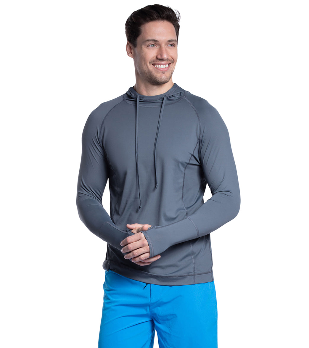 Bloq UV Unisex UPF 50 Pullover Hooded Swim Shirt at