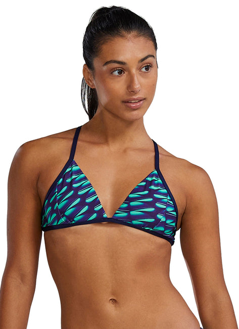 TYR Women's Dragonflyte Durafast Elite Triangle Tieback Bikini Top