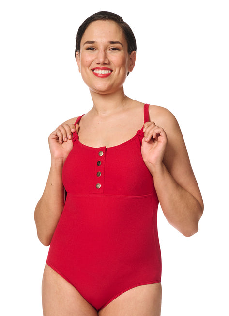 Amoena Women's Chile Mastectomy One Piece Swimsuit (A/B/C Cup)