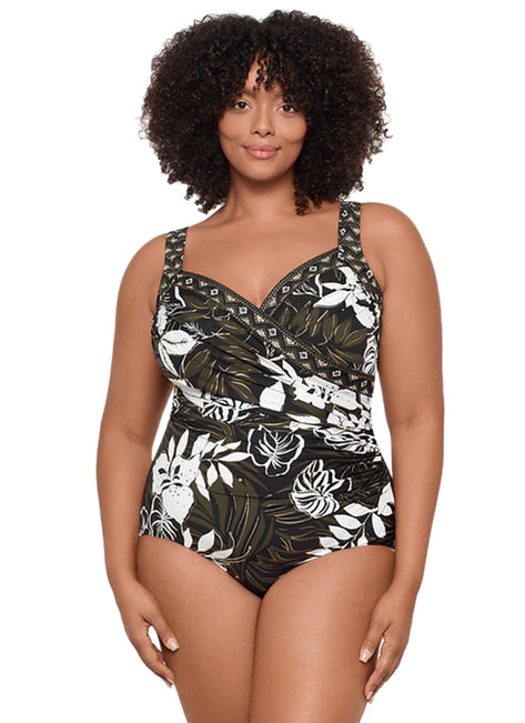 Miraclesuit Plus Women's Plus Size Elle Dorado Sanibel Plus One Piece Swimsuit