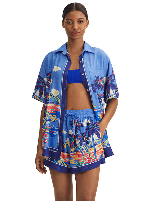 Polo Ralph Lauren Women's Scenic Short Sleeve & Short Set