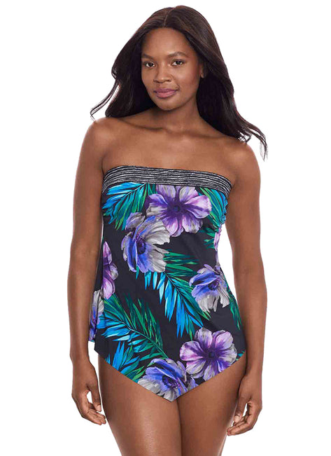 Miraclesuit Women's Flora Aura Hankini Tankini Top