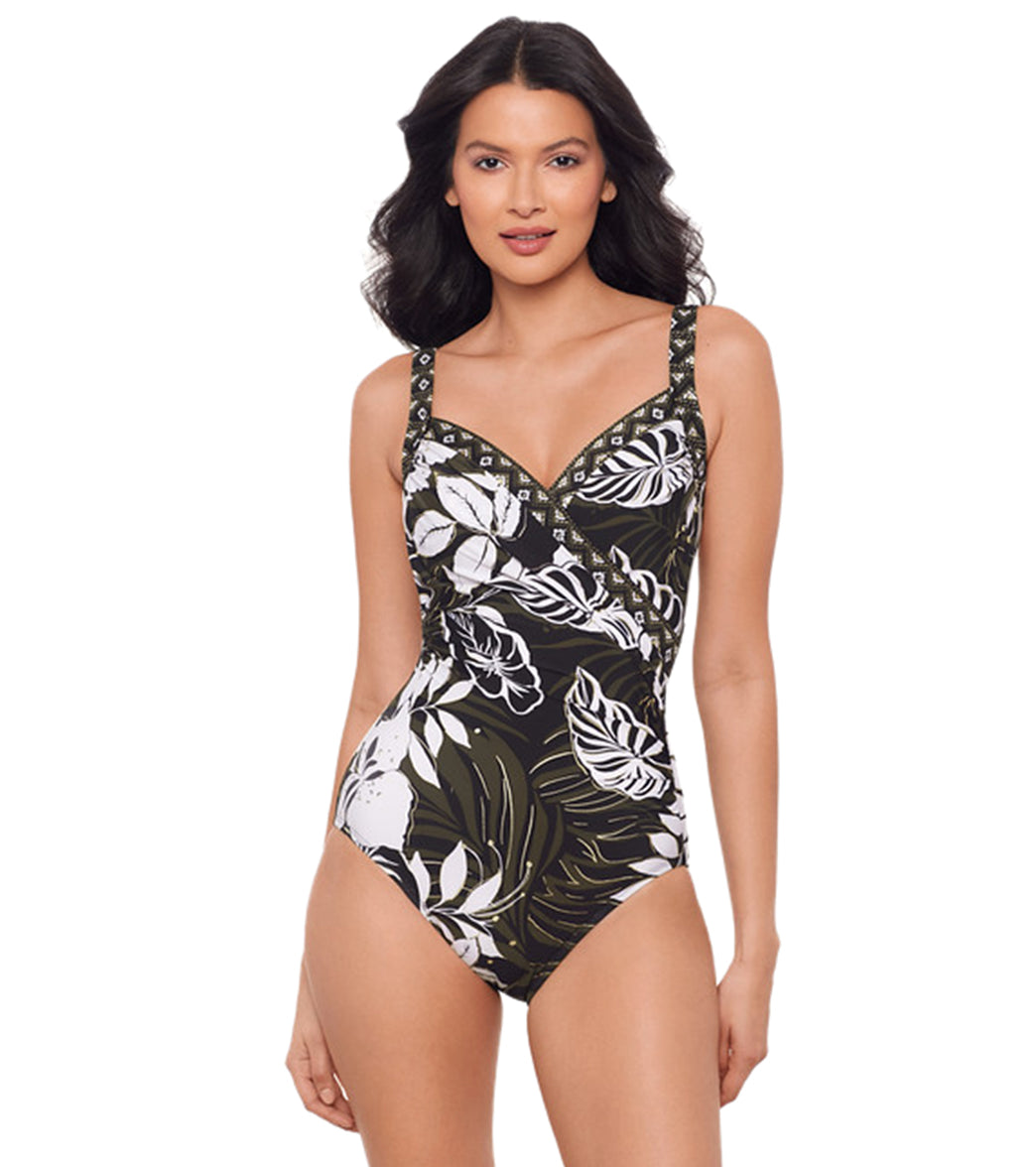 Plus Size Sanibel One Piece in Elle Dorado