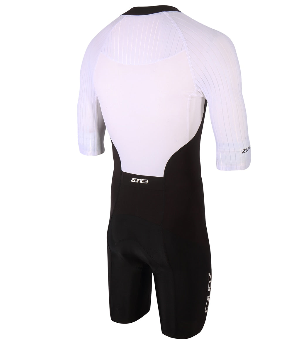 Zone 3 Men's Lava Long Distance Full Zip Tri Suit at SwimOutlet.com
