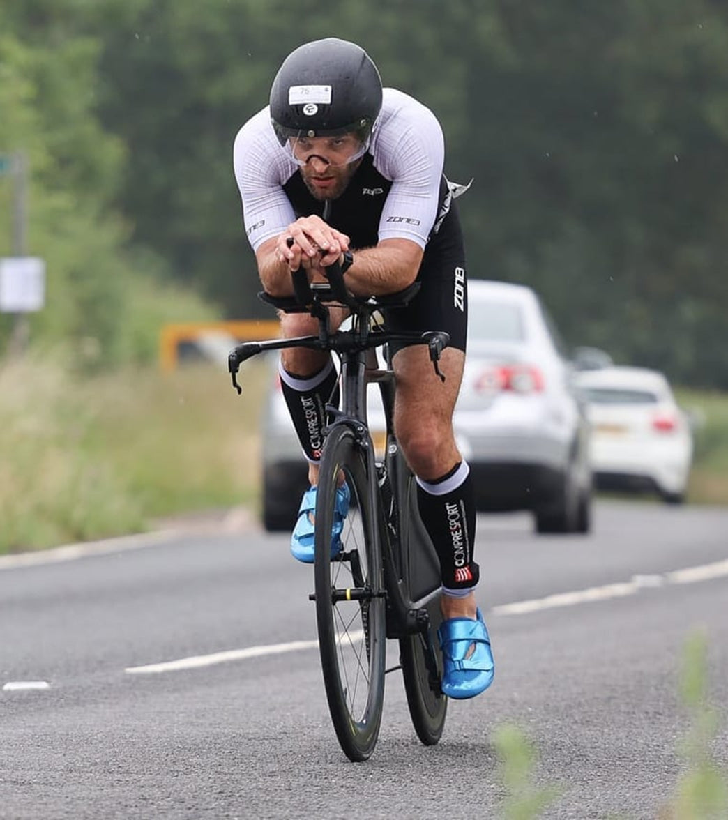 Zone 3 Men's Lava Long Distance Full Zip Tri Suit at SwimOutlet.com