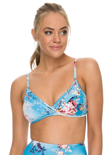 Azura Portabello Cross Front Bralette Bikini Top