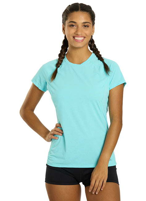 Xcel Women's Heathered Ventx Short Sleeve UV Rashguard