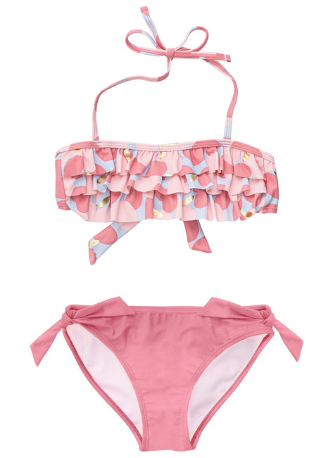 Snapper Rock Girls' Apple Love Bandeau Bikini Set (Toddler, Little Kid)