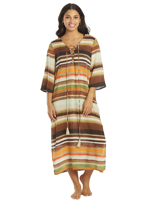 Vince Camuto Women's Seychelle Midi Caftan Cover Up