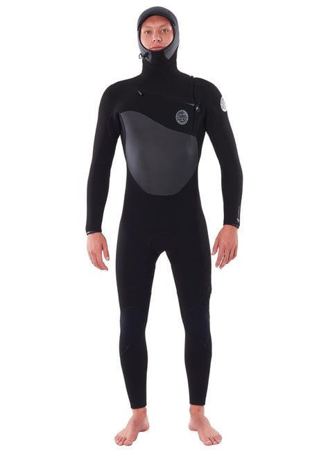 Rip Curl Men's 5/4mm Flasbomb Long Sleeve Hooded Chest Zip Fullsuit Wetsuit