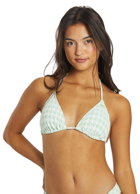 Roxy Women's Check It Triangle Bikini Top
