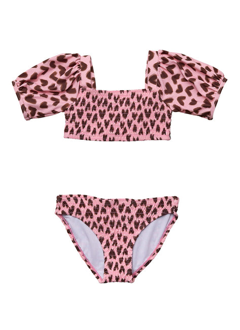 Snapper Rock Girls' Wild Love Two Piece Bikini Set (Little Kid, Big Kid)