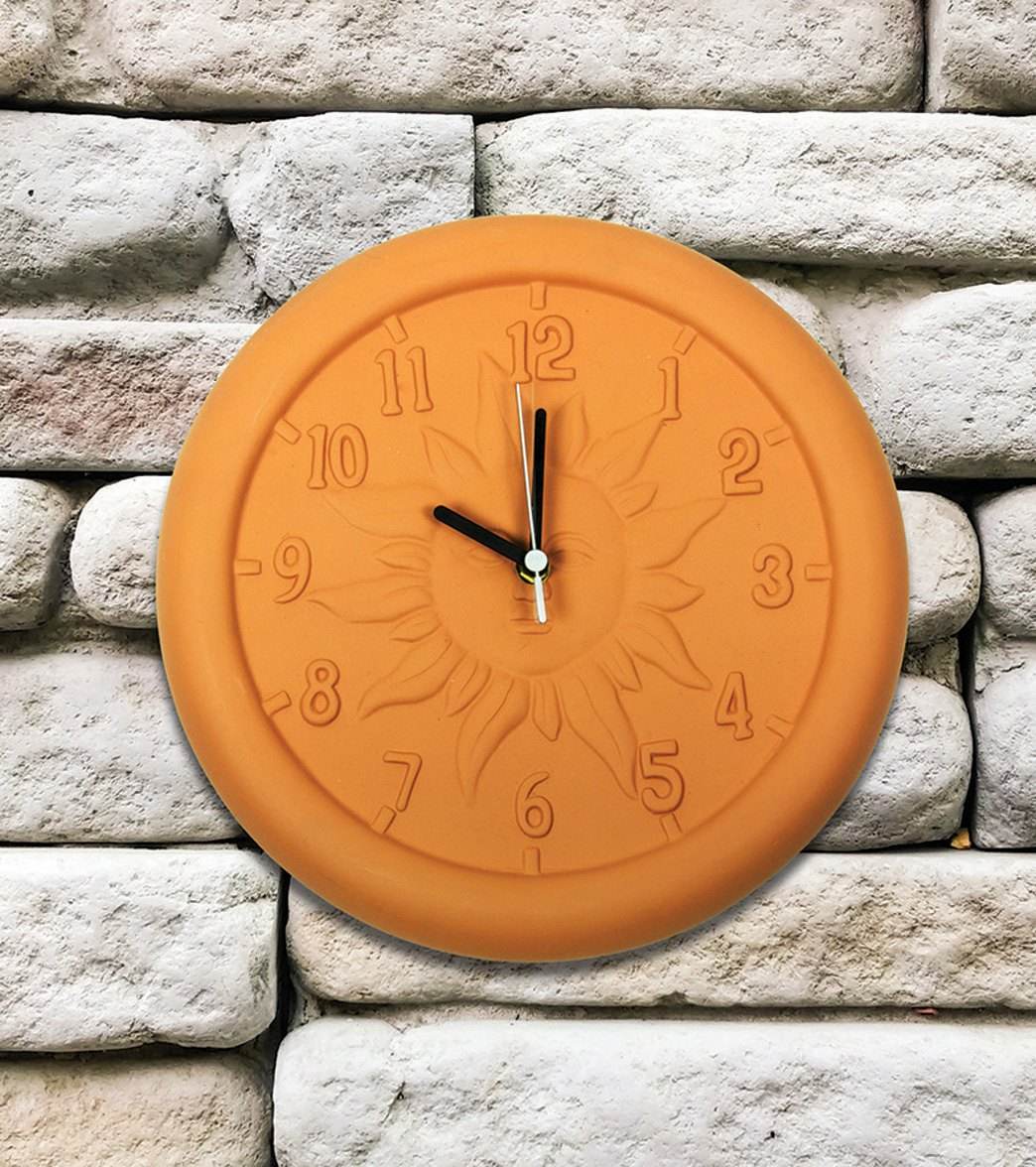 beach outdoor clock thermometer
