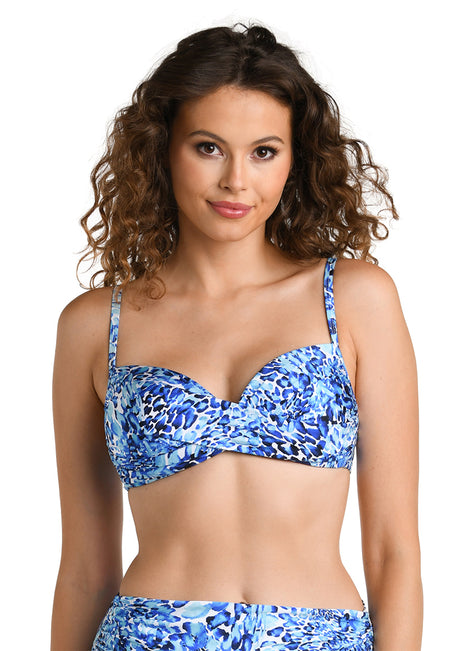 La Blanca Women's Aquatic Nature Wrap Bralette Bikini Top