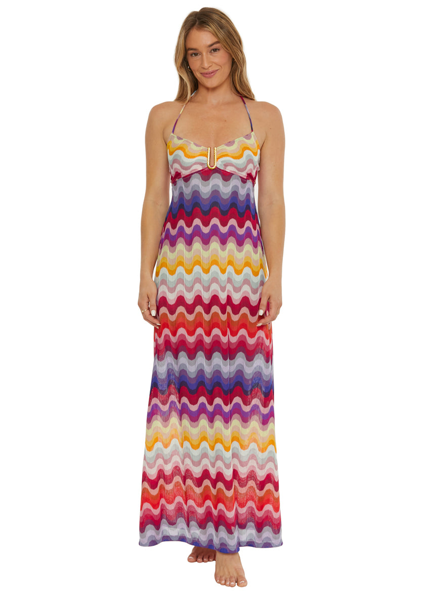 Trina Turk Women's Portofino Halter Maxi Cover Up at