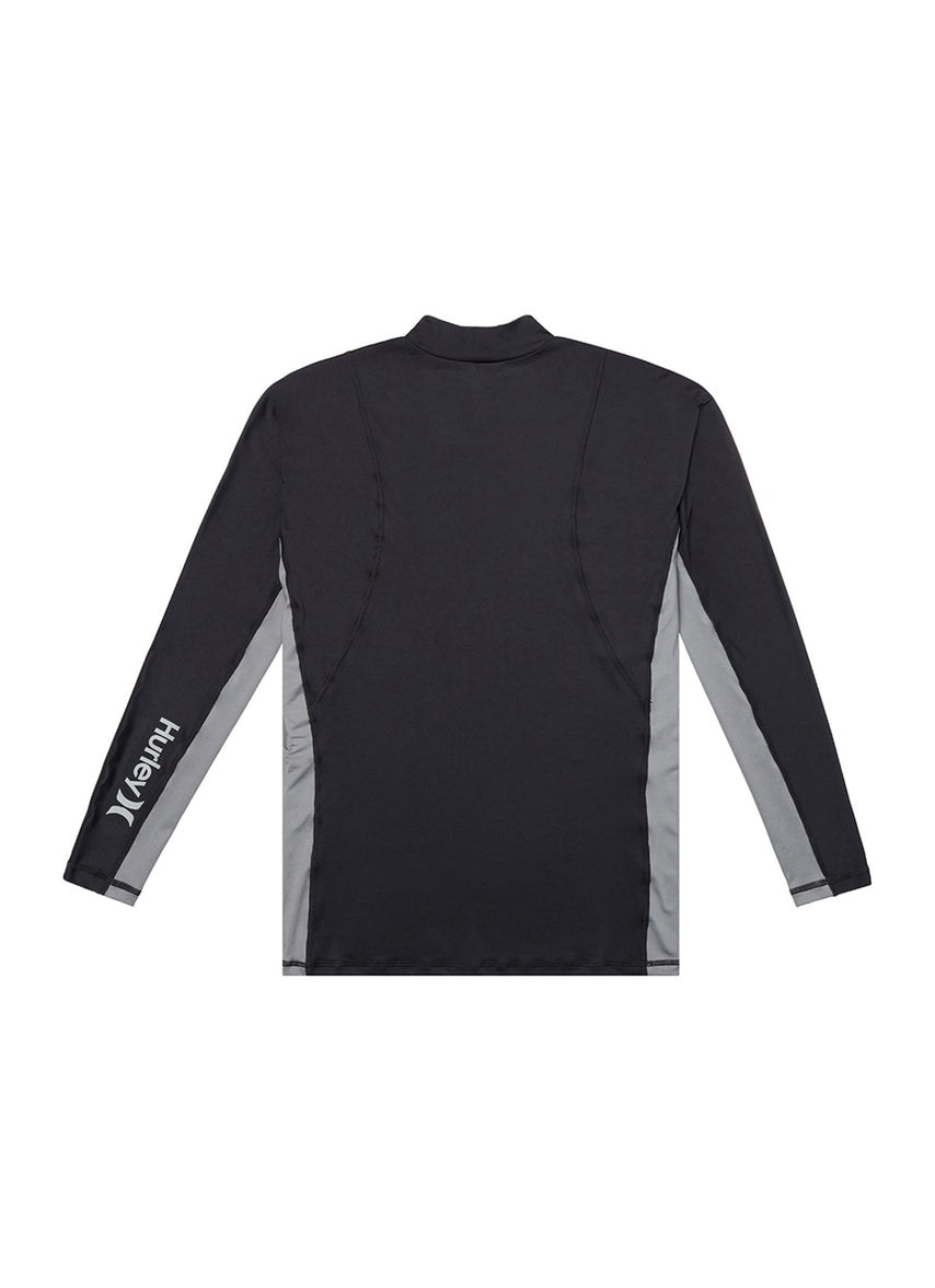 Maglietta Uomo Hurley Everyday Washed Double Fast Lane LS – Manica Lunga – 100% Cotone – Nero