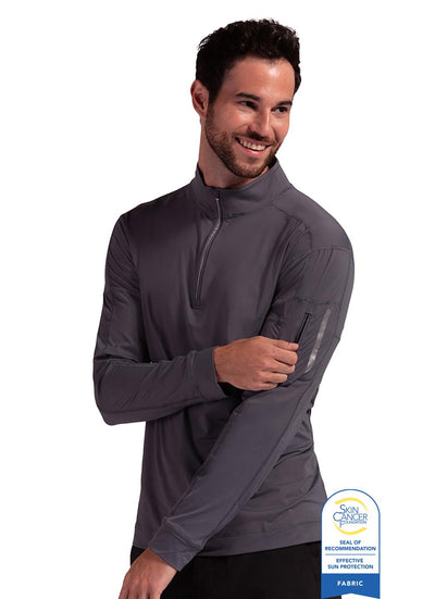 Bloq UV Men's Mock 1/4 Zip UPF 50 Pull Over