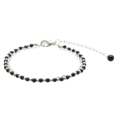 Lotus and Luna Balance Onyx 2mm Healing Bracelet