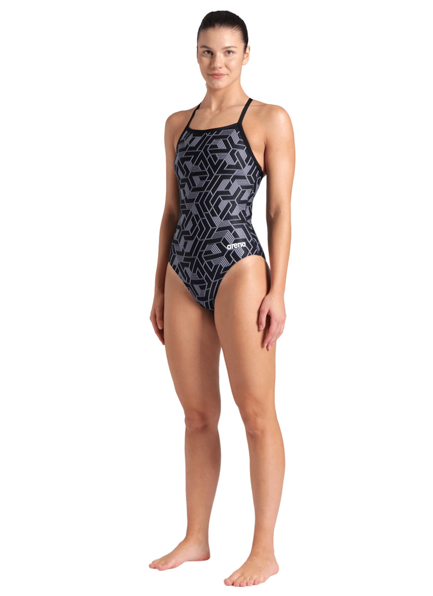 Arena Women's Escape Lightdrop Back One Piece Swimsuit