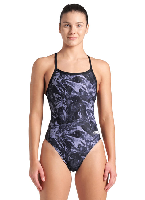 Arena Women's Team Crackle Challenge Back One Piece Swimsuit