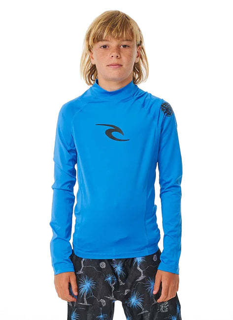 Rip Curl Boys' Shock UPF 50+ Short Sleeve Rash Guard (Big Kid)