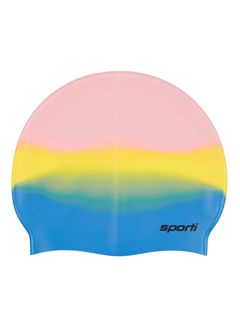 Sporti Multi Color Silicone Swim Cap