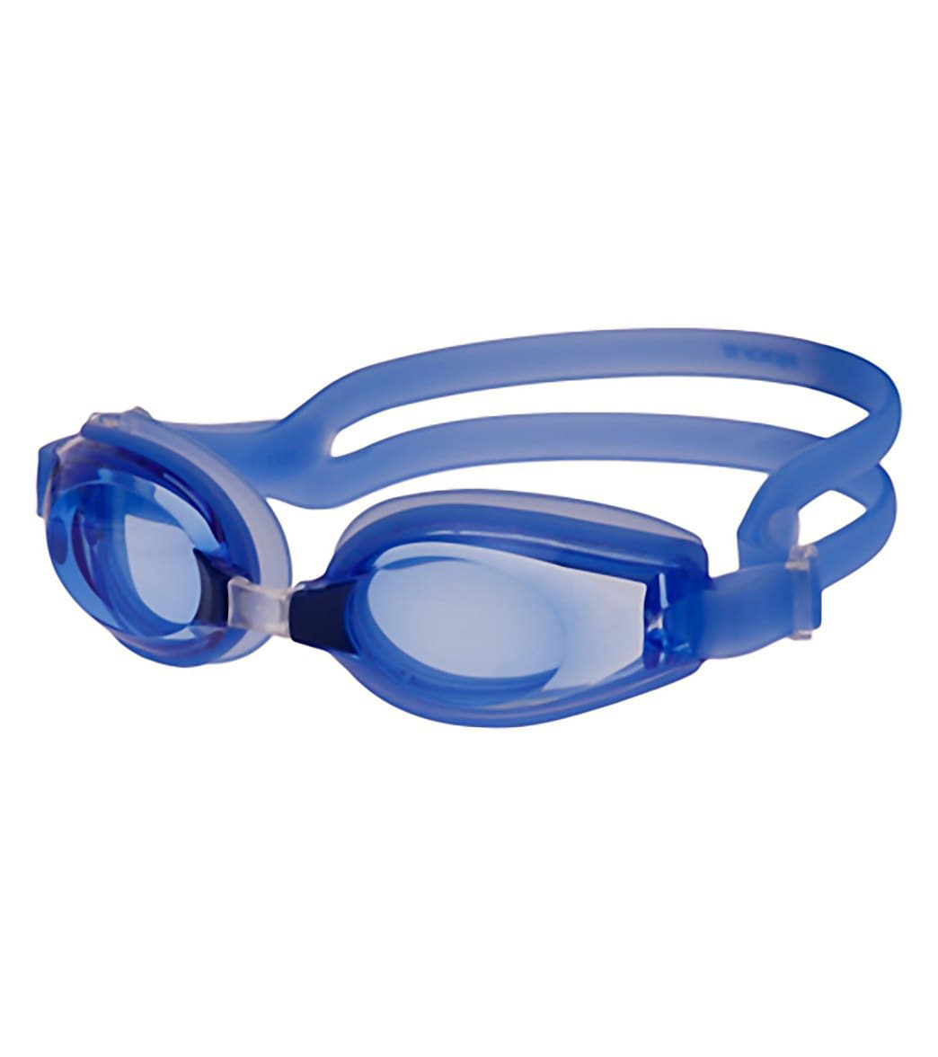 pro swimming goggles Sporti Antifog Optical Pro II Goggle - Blue Lens/Blue Frame