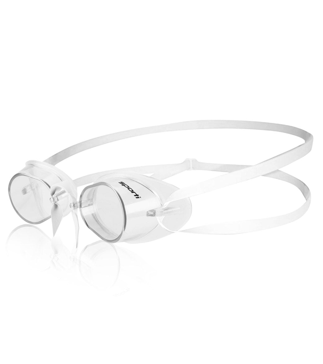 Sporti Antifog Swedish Premium Goggle and Bungee Strap, Clear