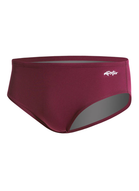 Dolfin Competition All Poly Solid Mens Racer Brief Swimsuit