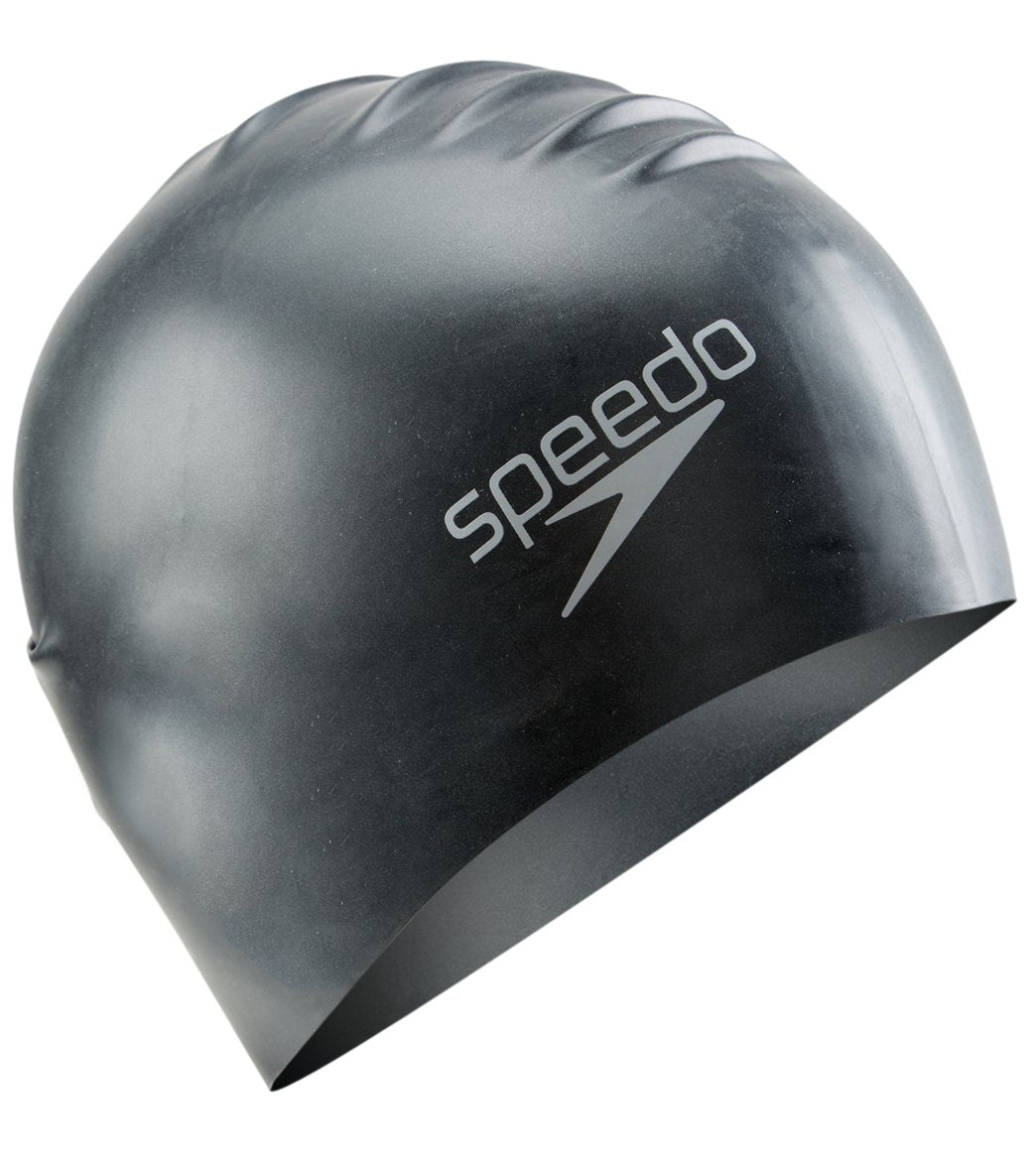 Speedo Long Hair Silicone Swim Cap at SwimOutlet.com