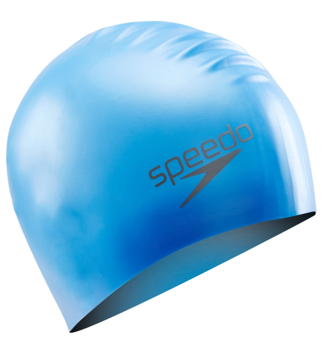 Speedo Long Hair Silicone Swim Cap at SwimOutlet.com